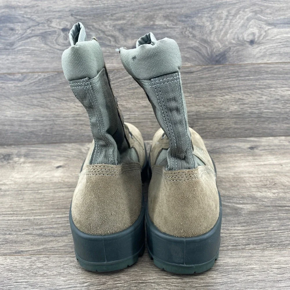 Belleville Tactical Combat Boots Mens 8.5 R Sage Green Suede Vibram ASTM F2413
